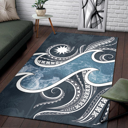 Nauru Polynesian Area Rug - Ocean Style
