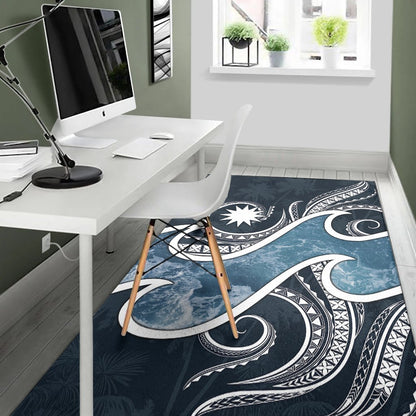 Nauru Polynesian Area Rug - Ocean Style