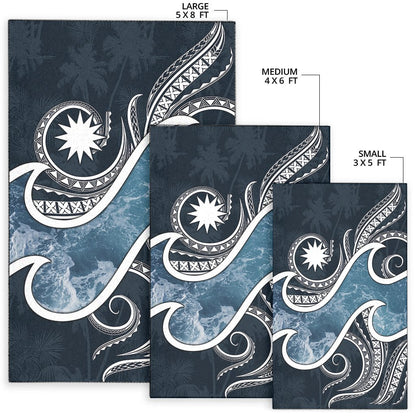 Nauru Polynesian Area Rug - Ocean Style