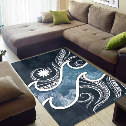 Nauru Polynesian Area Rug - Ocean Style