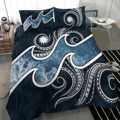 Nauru Polynesian Bedding Set - Ocean Style