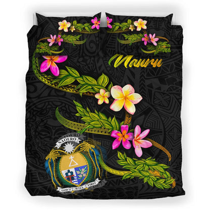 Nauru Polynesian Bedding Set - Plumeria Tribal