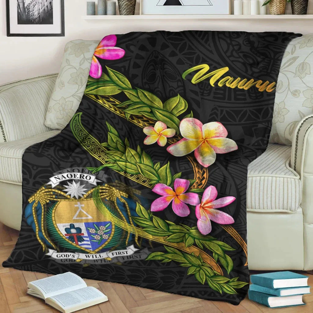 Nauru Polynesian Blanket - Plumeria Tribal