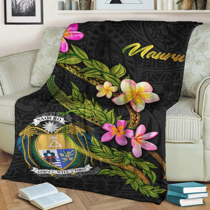 Nauru Polynesian Blanket - Plumeria Tribal