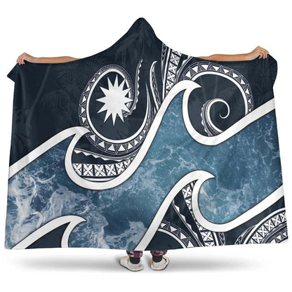 Nauru Polynesian Hooded Blanket - Ocean Style