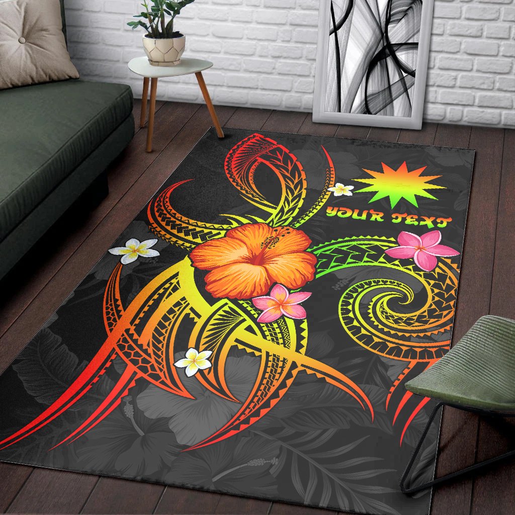 Nauru Polynesian Personalised Area Rug - Legend of Nauru (Reggae)