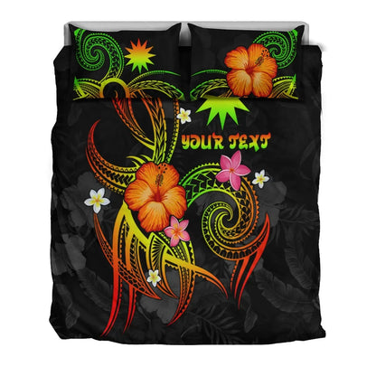 Nauru Polynesian Personalised Bedding Set - Legend Of Nauru (Reggae)