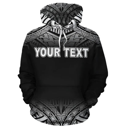 Nauru Polynesian Personalised Custom Hoodie - Black Fog