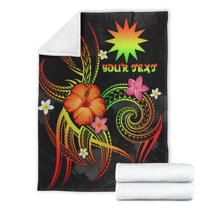 Nauru Polynesian Personalised Premium Blanket - Legend of Nauru (Reggae)