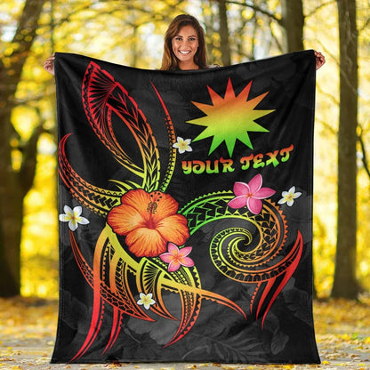 Nauru Polynesian Personalised Premium Blanket - Legend of Nauru (Reggae)