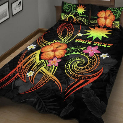 Nauru Polynesian Personalised Quilt Bed Set - Legend of Nauru (Reggae)