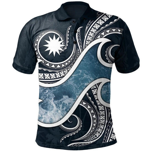 Nauru Polynesian Polo Shirt - Ocean Style
