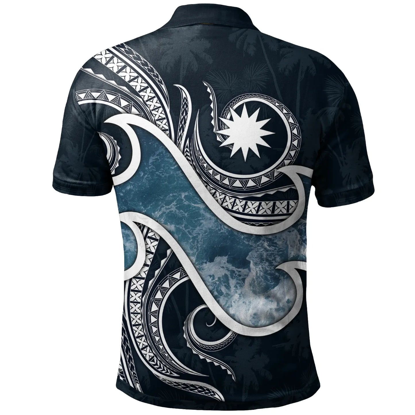Nauru Polynesian Polo Shirt - Ocean Style