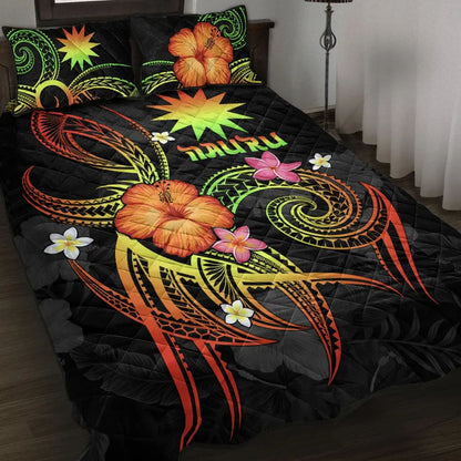 Nauru Polynesian Quilt Bed Set - Legend of Nauru (Reggae)