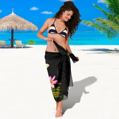 Nauru Polynesian Sarong - Plumeria Tribal