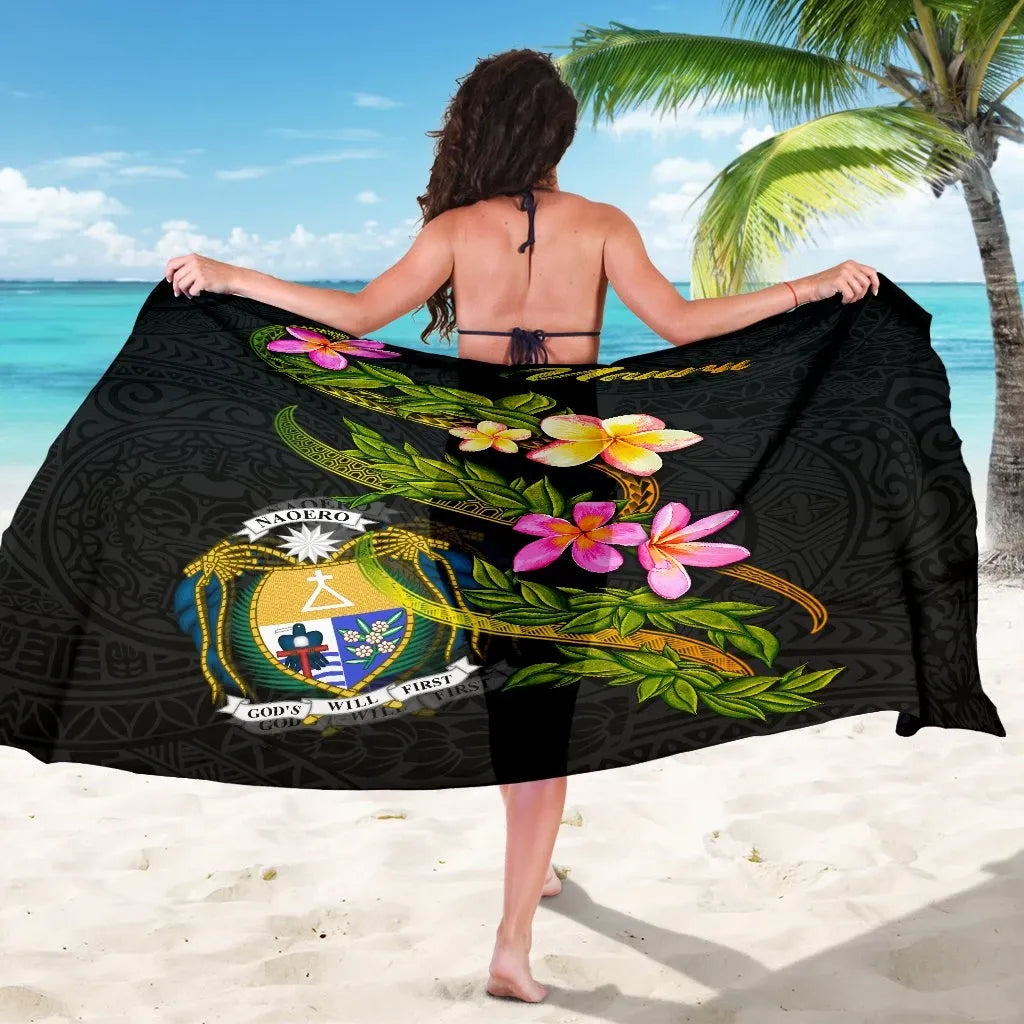Nauru Polynesian Sarong - Plumeria Tribal
