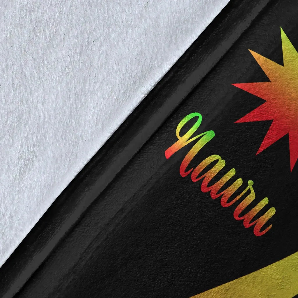 Nauru Premium Blanket - Reggae Polynesian Tentacle Tribal Pattern