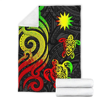 Nauru Premium Blanket - Reggae Tentacle Turtle