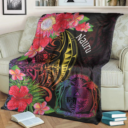 Nauru Premium Blanket - Tropical Hippie Style