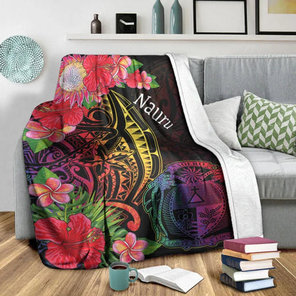 Nauru Premium Blanket - Tropical Hippie Style