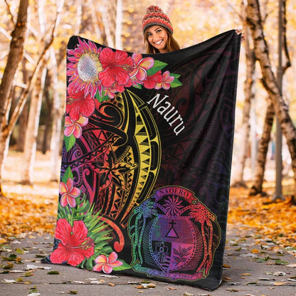 Nauru Premium Blanket - Tropical Hippie Style