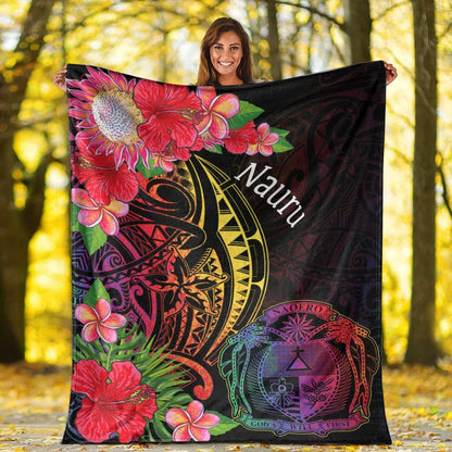 Nauru Premium Blanket - Tropical Hippie Style