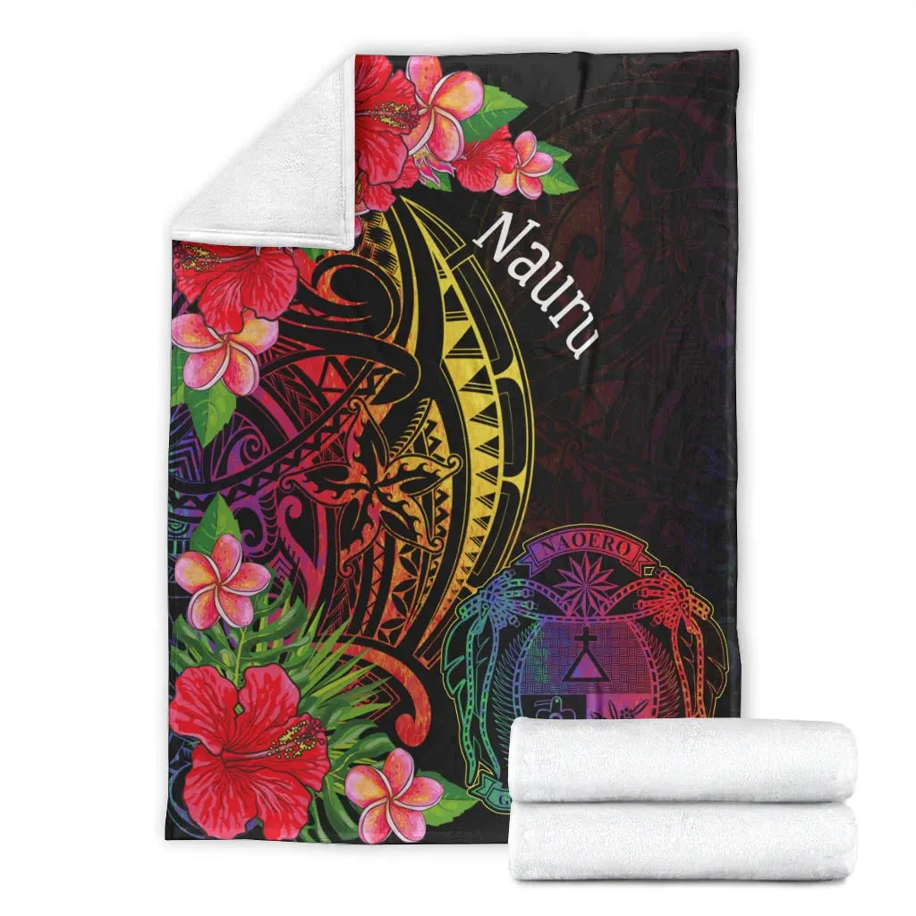 Nauru Premium Blanket - Tropical Hippie Style