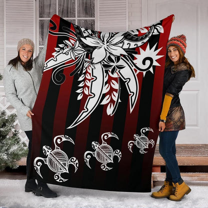 Nauru Premium Blanket - Vertical Stripes Style