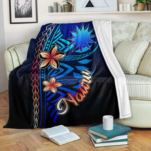 Nauru Premium Blanket - Vintage Tribal Mountain