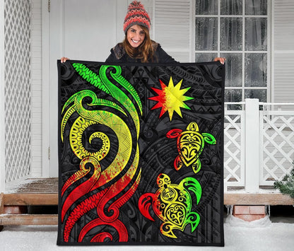 Nauru Premium Quilt - Reggae Tentacle Turtle