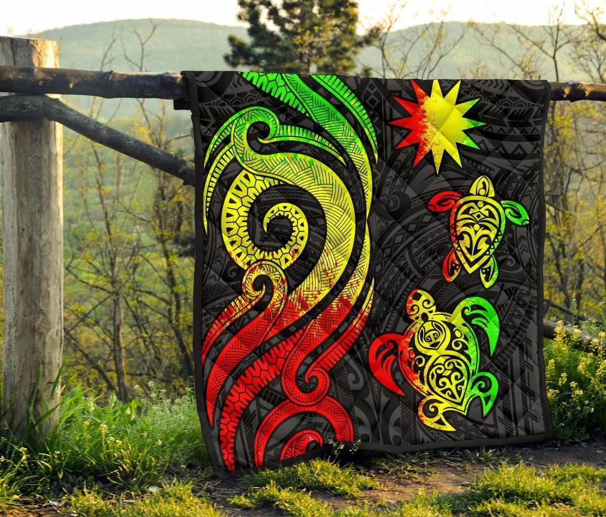 Nauru Premium Quilt - Reggae Tentacle Turtle