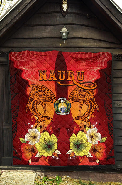 Nauru Premium Quilt - Tribal Tuna Fish