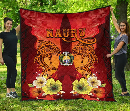 Nauru Premium Quilt - Tribal Tuna Fish
