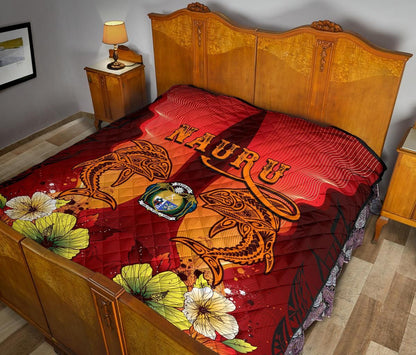 Nauru Premium Quilt - Tribal Tuna Fish