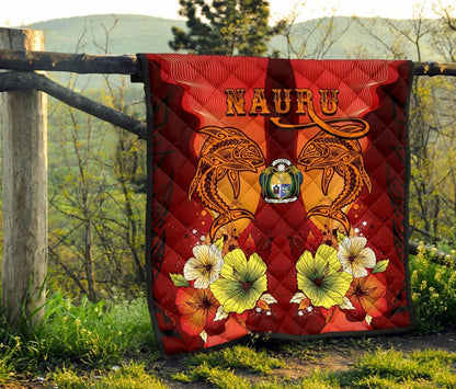 Nauru Premium Quilt - Tribal Tuna Fish