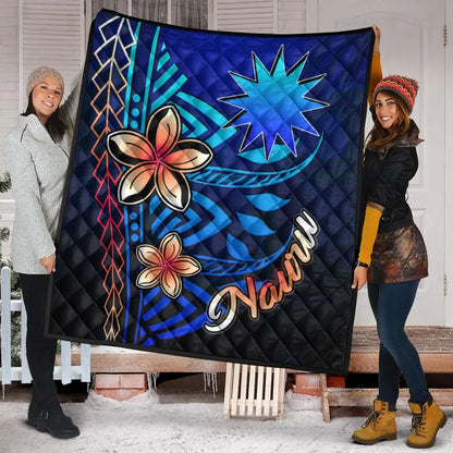 Nauru Premium Quilt - Vintage Tribal Mountain