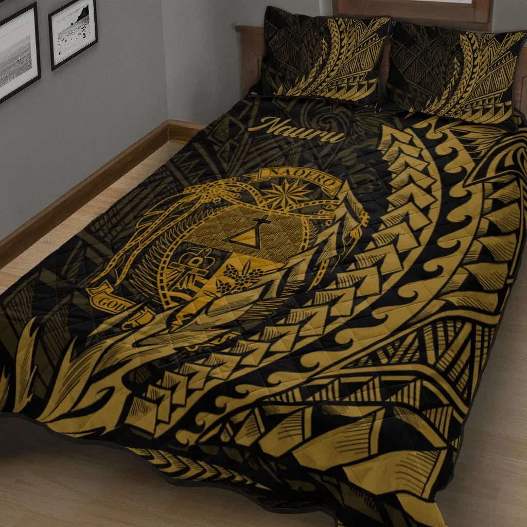 Nauru Quilt Bed Set - Wings Style