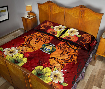 Nauru Quilt Bed Sets - Tribal Tuna Fish