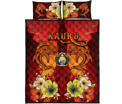 Nauru Quilt Bed Sets - Tribal Tuna Fish