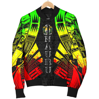 Nauru Bomber Jackets - Polynesian Tattoo Reggae