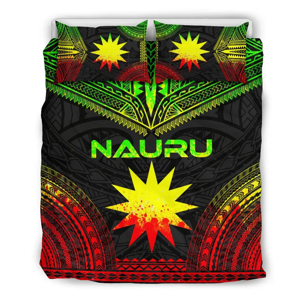 Nauru Polynesian Chief Duvet Cover Set - Reggae Version