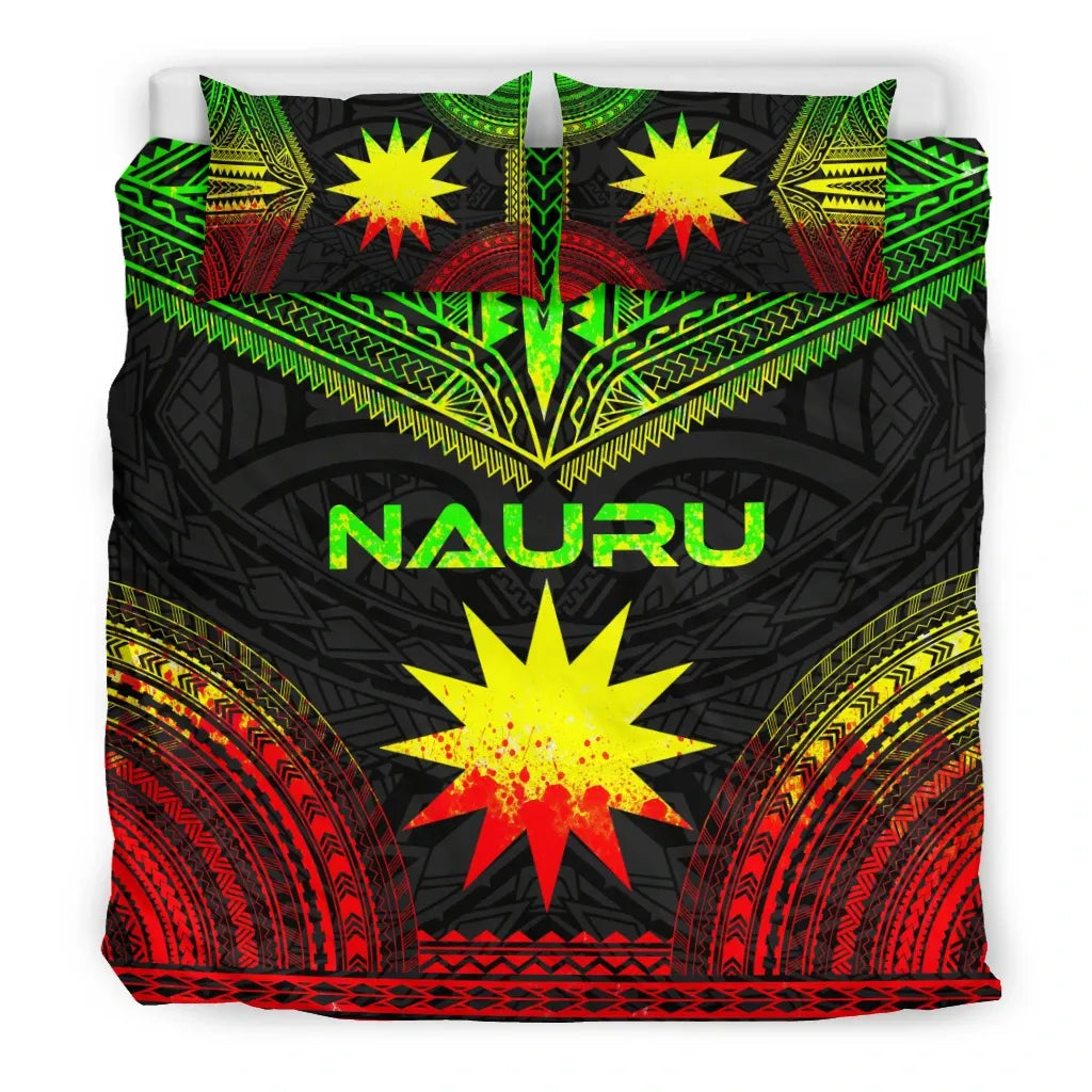Nauru Polynesian Chief Duvet Cover Set - Reggae Version