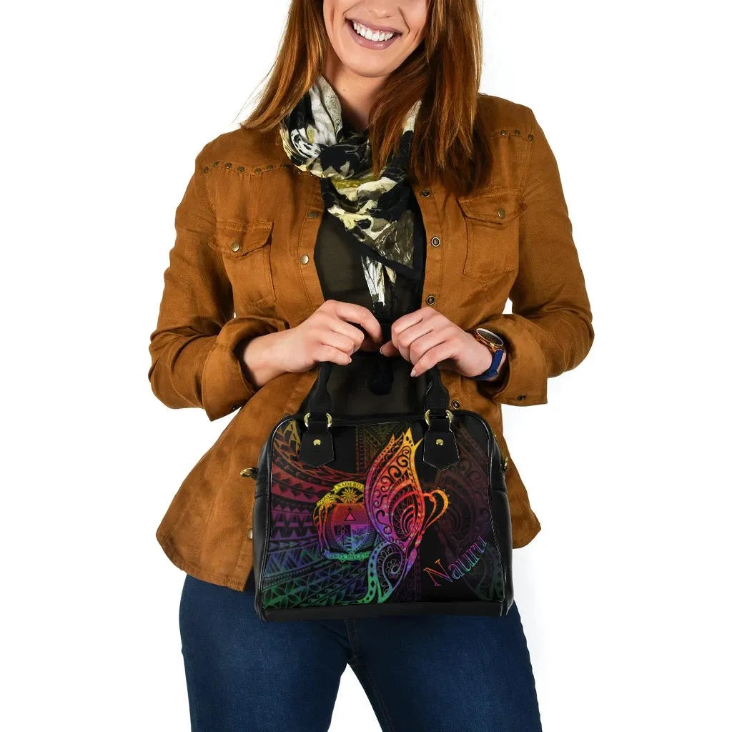 Nauru Shoulder Handbag - Butterfly Polynesian Style