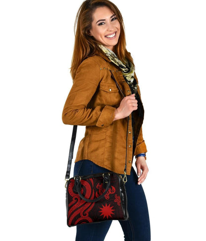 Nauru Shoulder Handbag - Red Tentacle Turtle