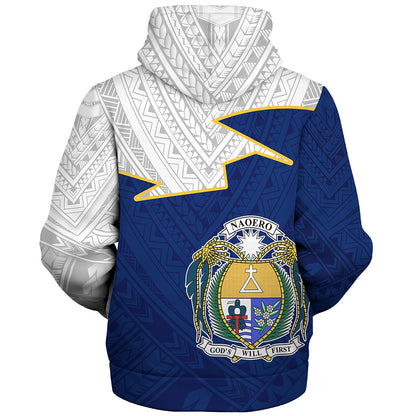 Nauru Sherpa Hoodie Polynesian Tattoo Flag And Coat Of Arms