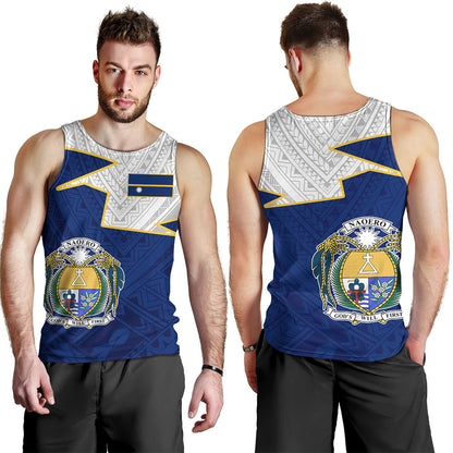 Nauru Tank Top Polynesian Tattoo Flag And Coat Of Arms