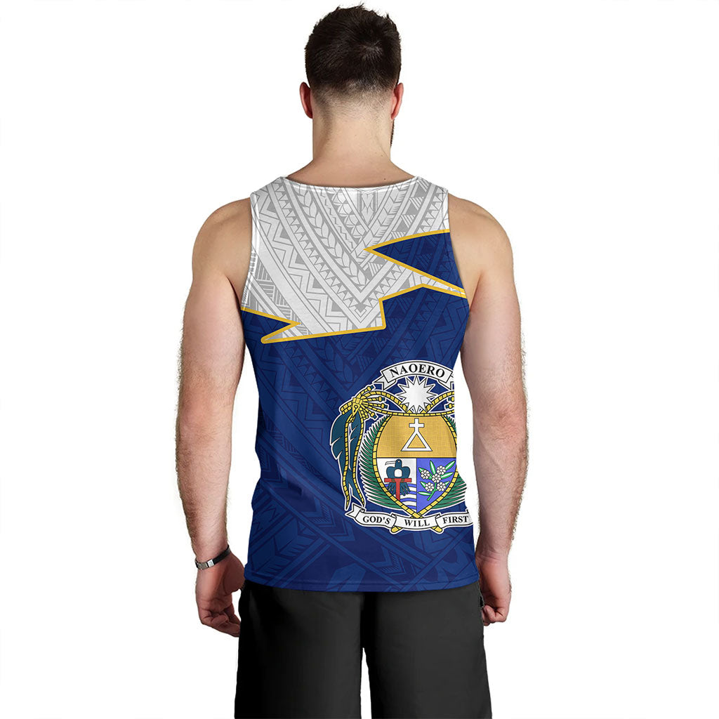 Nauru Tank Top Polynesian Tattoo Flag And Coat Of Arms