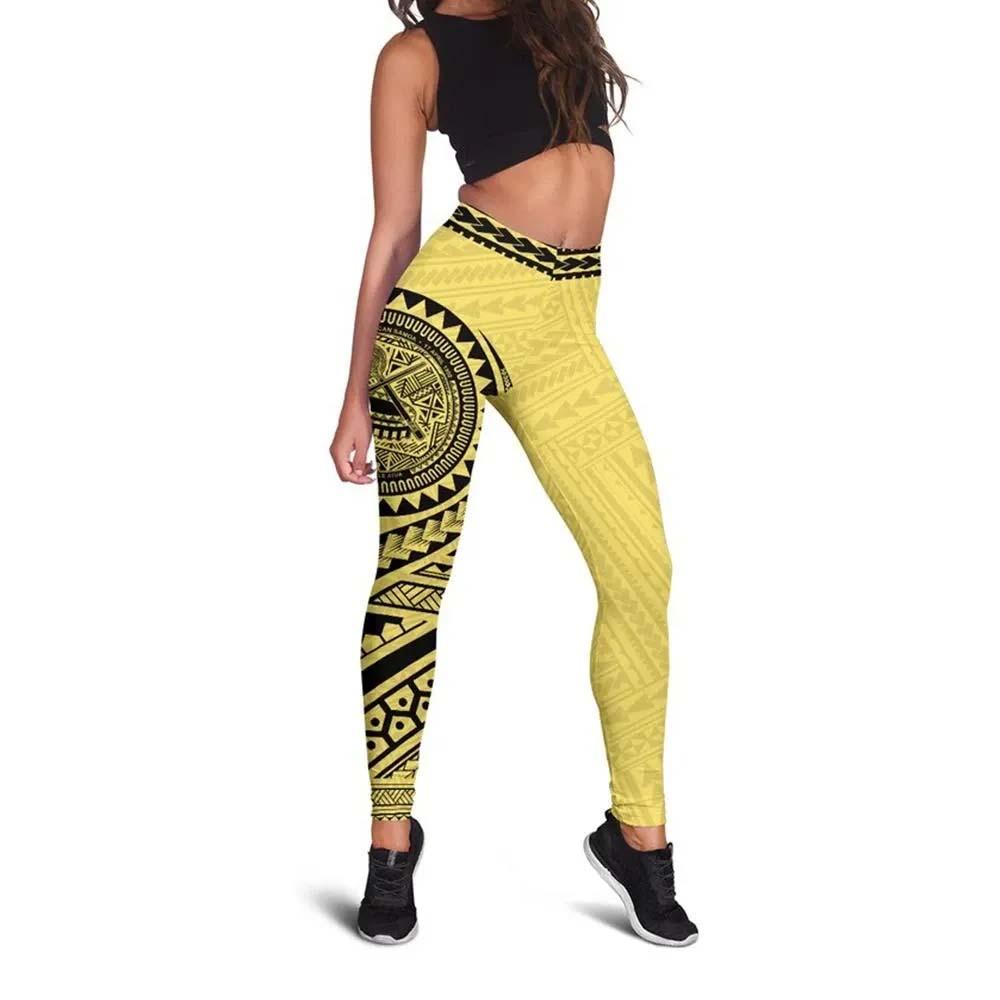 Neo American Samoa Legging (Yellow)