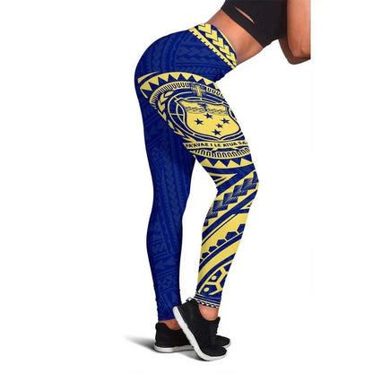 Neo Samoa Polynesian Legging (Blue)