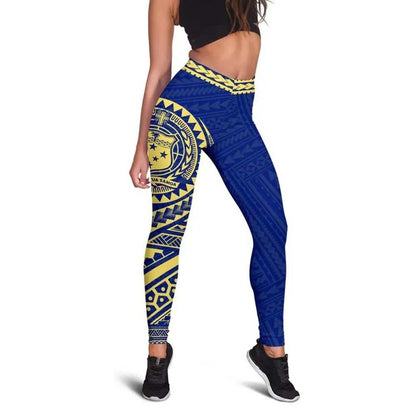 Neo Samoa Polynesian Legging (Blue)